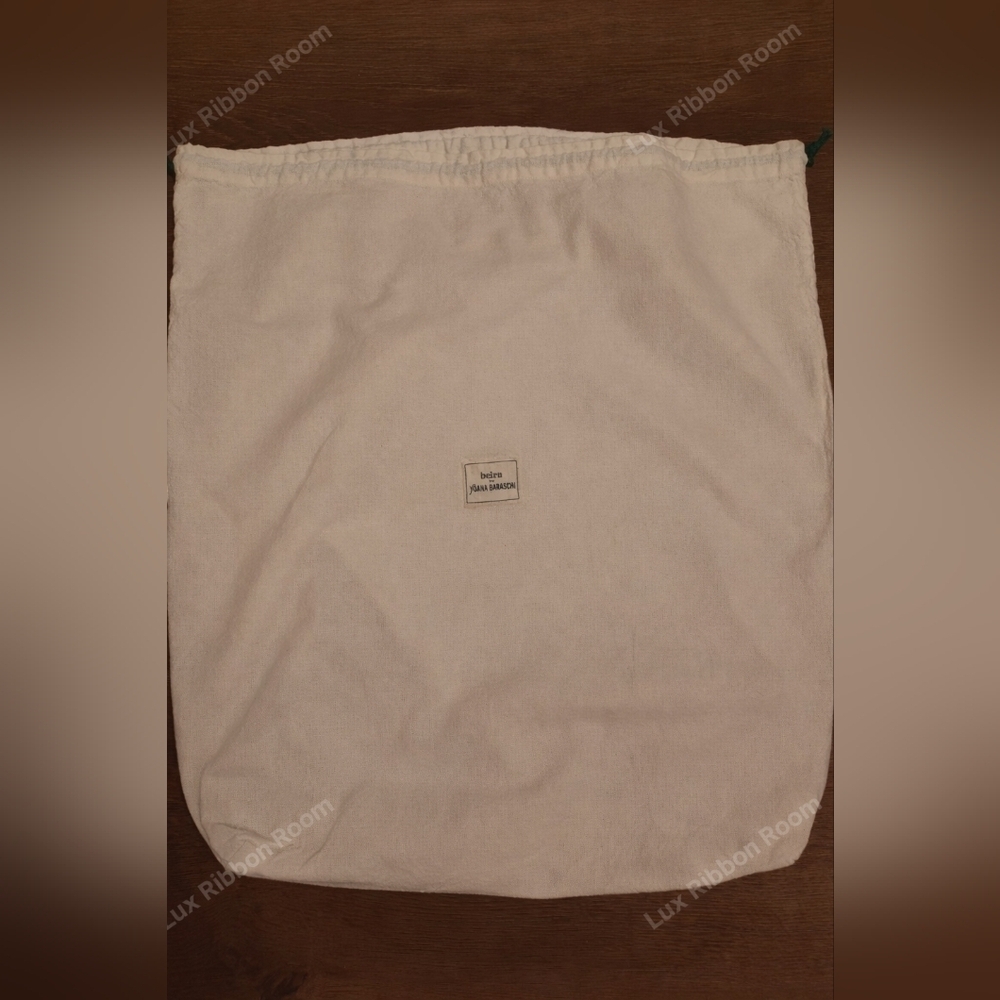 BEIRN for YOANA BARASCHI Large Ivory Natural Cotton Dust Bag 22" X 18.5" Storage